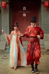 唐风汉服-黑马婚纱摄影