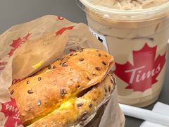 无肉也欢火腿蛋贝果-Tims天好咖啡(华侨城步行街店)