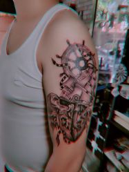 -组合纹身穿孔纹眉TATTOO