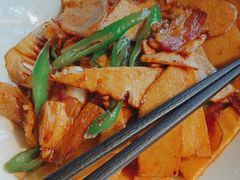 鲜笋炒风吹肉-柴门头啖汤·经典川菜·慢火汤品(锦城万达店)