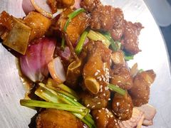 蒜香蜜汁排骨-绿茶餐厅(天津天河城店)