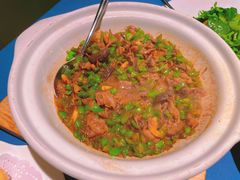 擂辣椒海参小炒肉-京参園海鲜餐厅