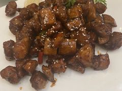 杏鲍菇牛肉粒-普天和酒楼·新津菜·烤鸭(天津之眼店)