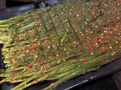 烤韭菜-味纯私房菜江湖菜·烧烤.羊蝎子(卡尔店)