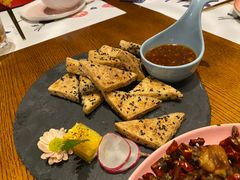 泰式芝麻煎豆腐-甜阿姨·天台花园私房菜(万松园店)