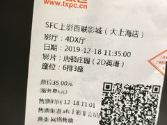 -SFC上影百联影城(大上海4DX店)