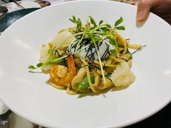 日式海鲜奶酪芥茉味增意大利面-娜娜家•Nana’s restaurant (爱琴海店)
