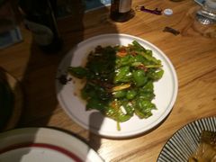 芹菜大辣椒炒肉-龙咏记四季家福烤鸭中餐厅(滨湖店)
