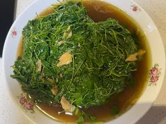 蚌肉金花菜-蟹天蟹地农家菜·阳澄湖大闸蟹(浅水湾店)