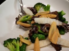 菜心口蘑炒春笋-南京景枫万豪酒店·万豪中餐厅