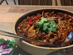 水煮牛肉-川旺角川粤融合菜•海景餐厅(星海广场店)