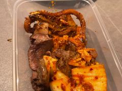 辣白菜炒五花肉-金龙烧烤·牛肉面(西塔店)