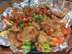 -东来菜馆•手抓海鲜家常菜•海鲜锅贴(鸽子窝店)