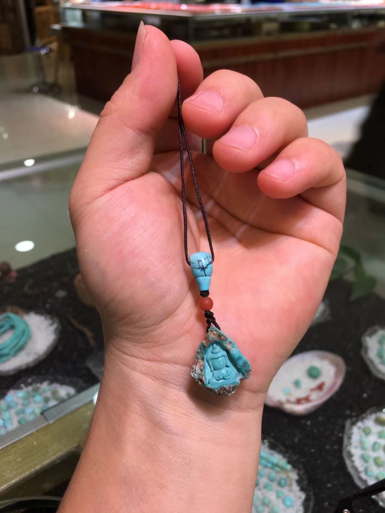 绿松石手机链