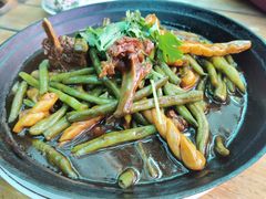 排骨扁豆焖卷子-山乡农家院(海淀区西北旺店)