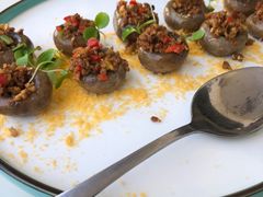 香煎口蘑配素肉碎-素心小筑(后沙裕镇店)