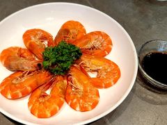 白灼本地盐场海虾-奕景海鲜酒家· 大连海鲜(星海广场店)