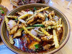 干锅耗儿鱼-一品红烧鸭特色川菜(三岔湖店)