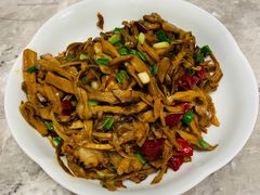 三层肉炒建瓯笋芽-四道菜·福建菜馆(新街口金鹰店)