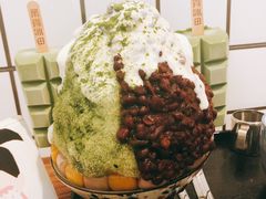 抹茶生乳かき氷-WONDER ICE 萬得冰田(建設路总店)