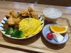 炸鸡块咖喱蛋包饭套餐-暖食光·台式家庭餐厅·生日主题店(万达店)