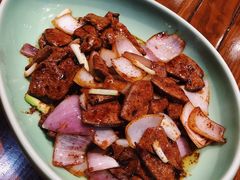京葱爆猪肝-虎哥私房菜(馒头山店)