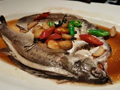 葱椒鲈鱼-绿茶餐厅(布吉万象汇店)