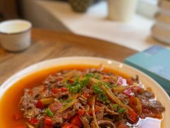 德宏酸木瓜炒牛肉-小喜客·云南特色菜(纳西庭院店)