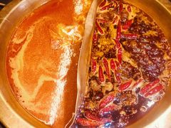 木瓜番茄鸳鸯锅-沸炉重庆老火锅(军事博物馆店)