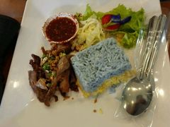 android_upload_pic-蝶豆花蓝面条