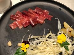 三年金钱火腿配大理手撕乳扇-泓0871臻选云南菜·味庄