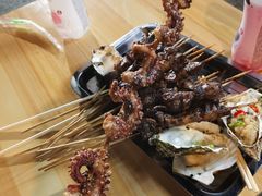 -劳动公园新疆人烤腰子