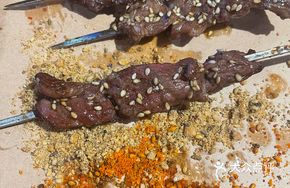 Black Beef Skewers