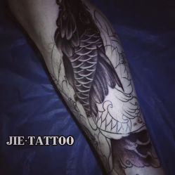 鱼鱼鱼_未完 纹身师：杰Tattoo刺青主理人 TianJinChina_中国天津-杰TATTOO刺青
