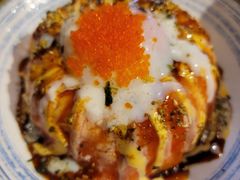 三文鱼流心熔岩饭-梦山水日本烧肉(五四广场店)