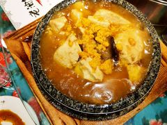 石锅海胆豆腐-老油饼酸菜汤(高铁和平店)