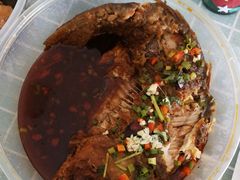 二姐烧水库大鲤鱼-二姐家三个拿手菜·北塘海鲜·大馅锅贴王(成林道店)