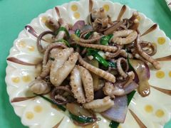姜葱炒八爪鱼-黄海湾海鲜坊(台山铜鼓店)