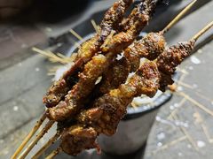 -劳动公园新疆人烤腰子