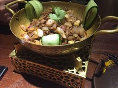 干锅孜然羊肉-楼兰新疆主题餐厅(苏州中心店)