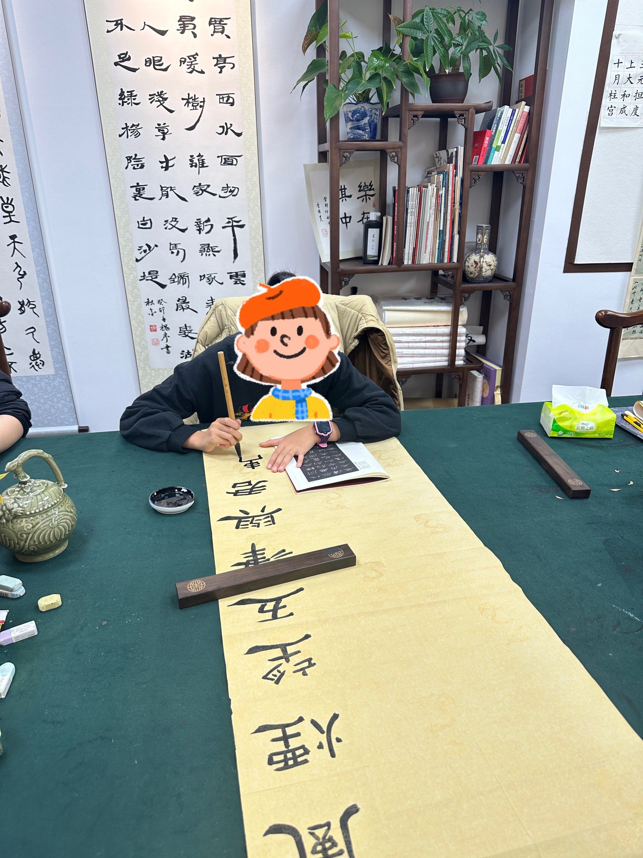 隶书学了半年多作为老师已经比较满意了\\n「九思山房·书法·国画