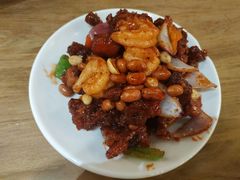 椒香虾仁爆鸡球-陈傻子餐厅(世纪都会店)