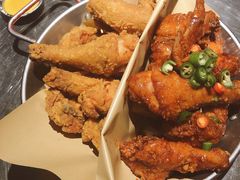 炸鸡一半一半-富乐满韩国正宗炸鸡韩国料理(虹泉路店)