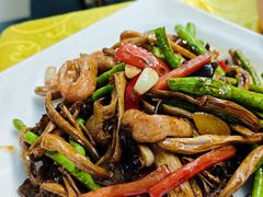 茶树菇炒肉筋-海鲜街菜馆(海珠南路店)
