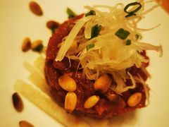 生鸡蛋拌牛肉-王鼎精致料理铁板烧(世博源店)