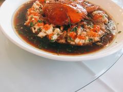 葱油蒸膏蟹-阿明小菜·海鲜·上海菜(梅陇华理店)