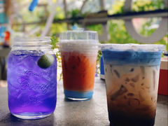 泰奶茶-蝶豆花蓝面条
