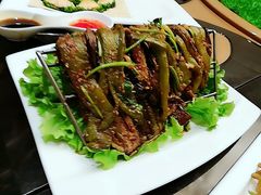 烧烤茄子尖椒-蒙古人烤羊大师·绿野餐厅(工农大路店)