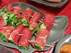 牙签香菜牛肉-谭鸭血老火锅(远大购物广场店)