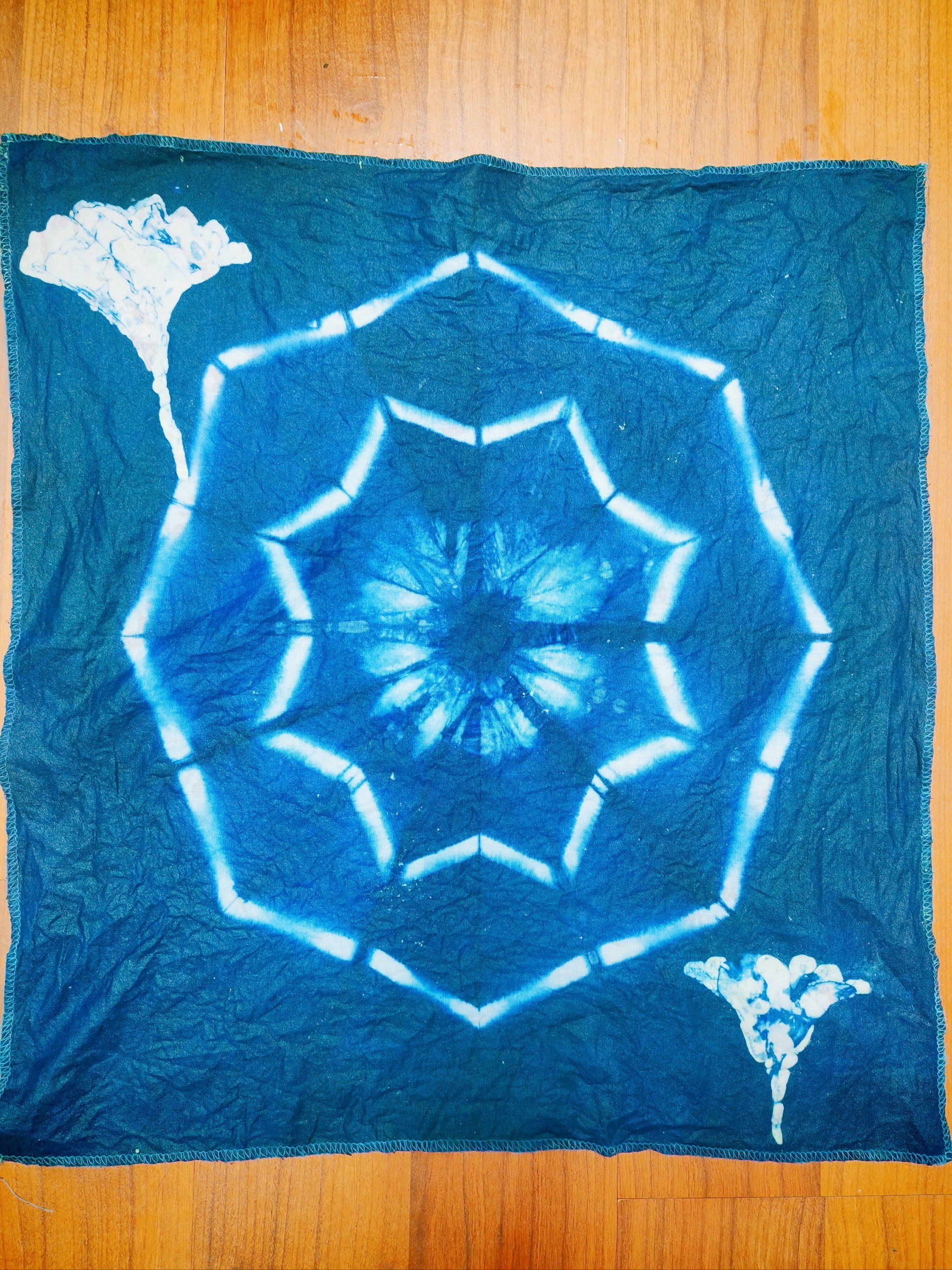 不用去大理,在南京做扎染,蜡染冰裂纹也太绝了